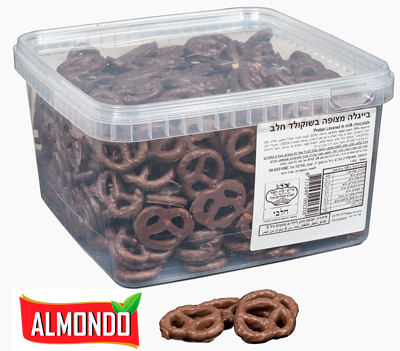 בייגלה שוקולד חלב ALMONDO בד"צ  1/4 1KG