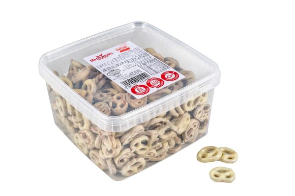 בייגלה שוקולד לבן DELCONTE בד"צ  1/4 1KG