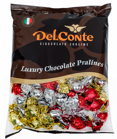 מיקס עגול אדום/זהב/כסף 1 ק"ג 1/6