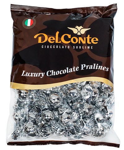 פרלין כסף מבריק חלב/אגוזים 1 ק"ג 1/6