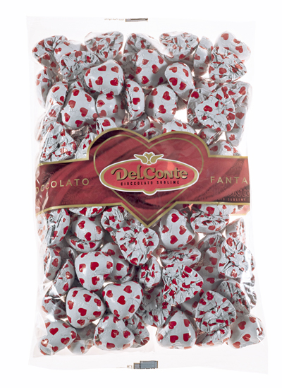 לבבות אדומים על רקע לבן 1 ק"ג 1/6