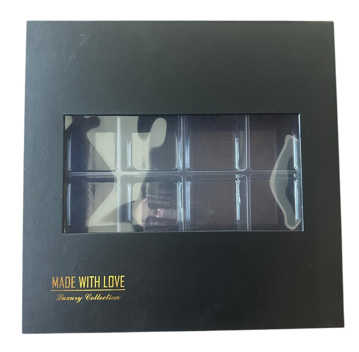 קופסא מהודרת, שחור 8 תאים 1/12