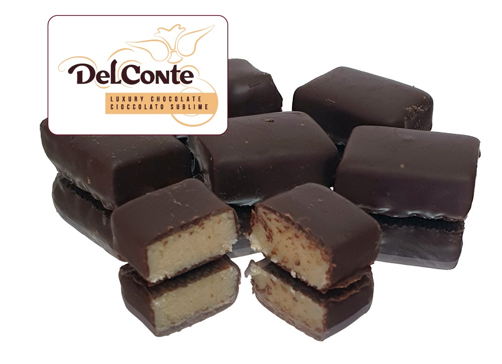 מרציפן שקדים מצופה בשוקולד מריר פרווה בד"צ 1.5 ק"ג 1/4