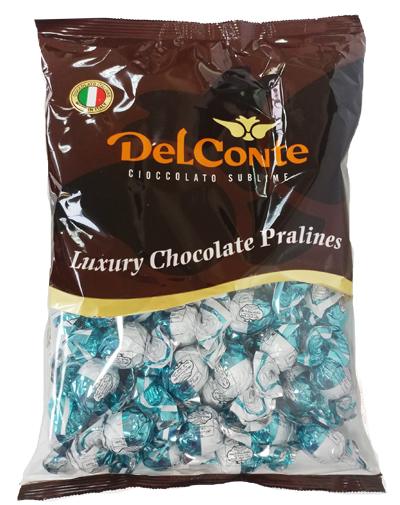 פרלין תכלת/לבן בד"צ פרווה מריר/קקאו 1 ק"ג 1/6