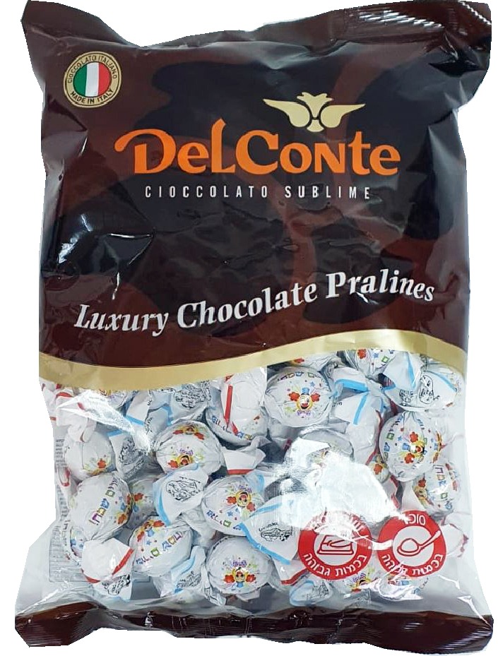 פרלין פורים שמח בד"צ חלב ישראל 1 ק"ג 1/6