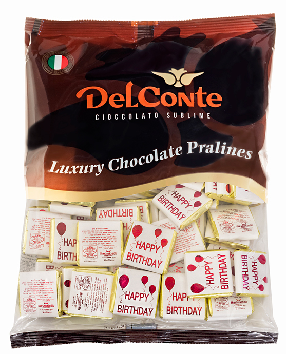 נפוליטן פרווה בד"צ - יום הולדת שמח בלונים 500 ג' 1/12