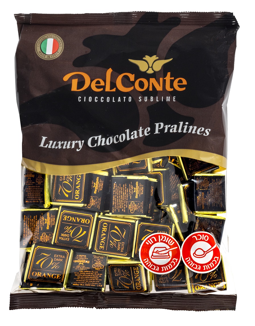 נפוליטן פרווה בד"צ - מריר 70% תפוז 500 ג' 1/12