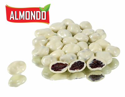 צימוק בשוקולד לבן בד"צ חלב ישראל 1 ק"ג 1/6