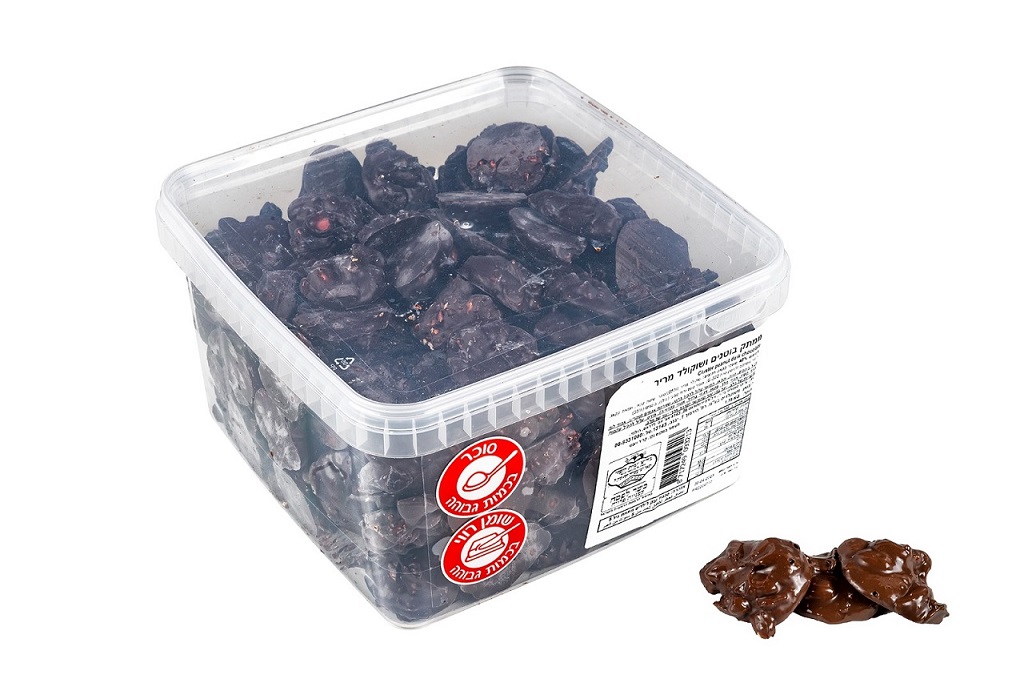 בוטנים קלסטר בשוקולד מריר פרווה בד"צ 1.75 ק"ג 1/4