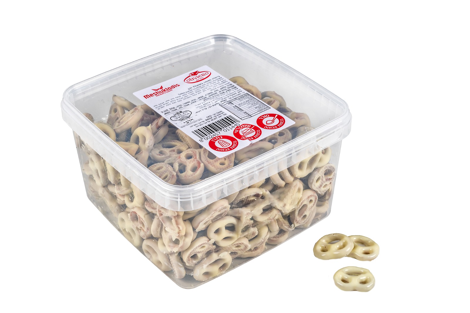 בייגלה שוקולד לבן OLIVIERO בד"צ 1/4 1KG