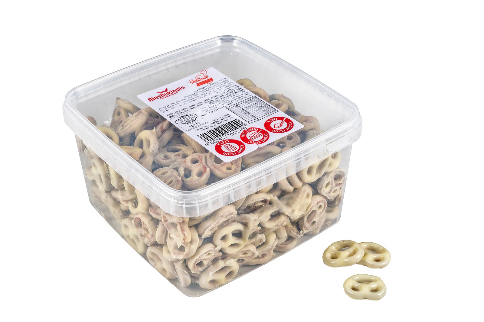 בייגלה שוקולד לבן DELCONTE בד"צ 1/4 1KG