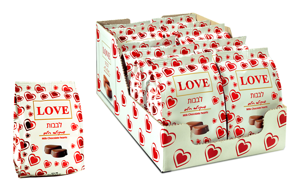 לבבות 65 גרם בדיספליי 1/12