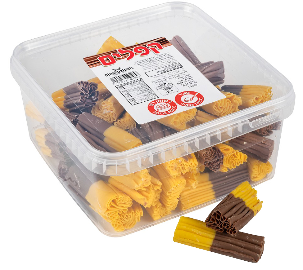 קפלים שוקו בננה M בד"צ קונטיינר 1KG