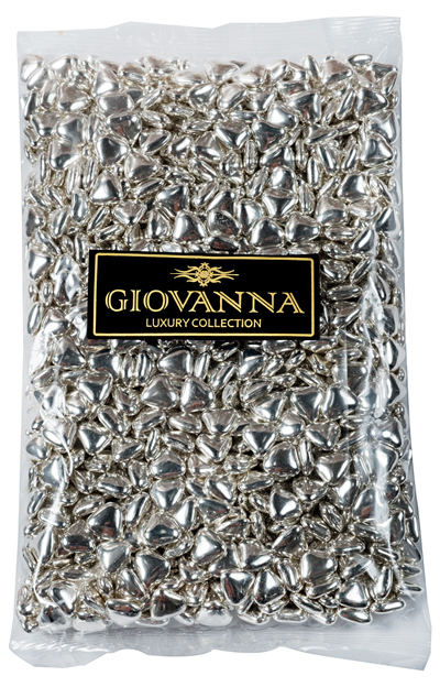 דרג'ה לב שוקולד כסף מיני 1 ק"ג 1/10