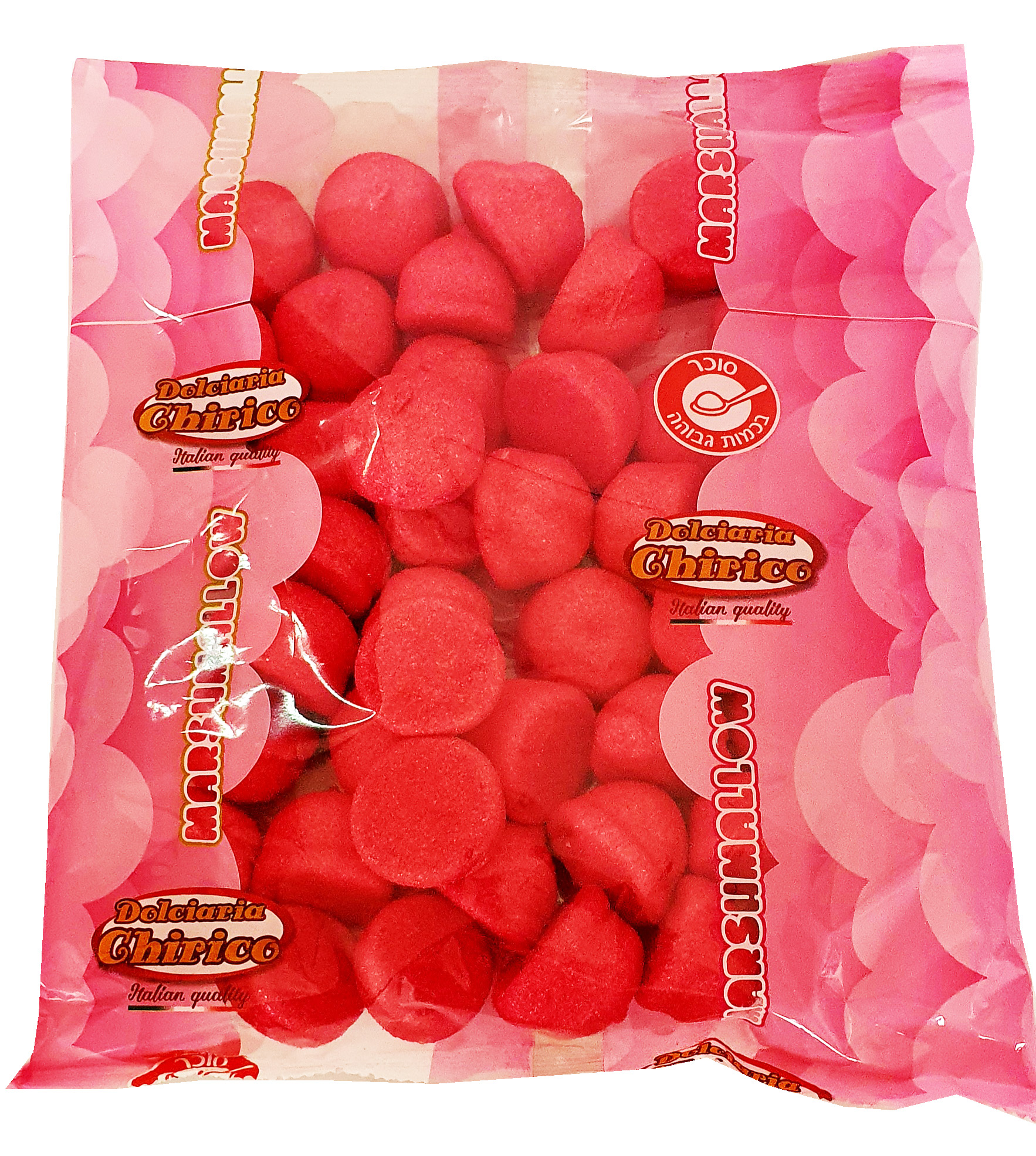 מרשמלו מיני גולף אדום 450 גרם בד"צ 1/6