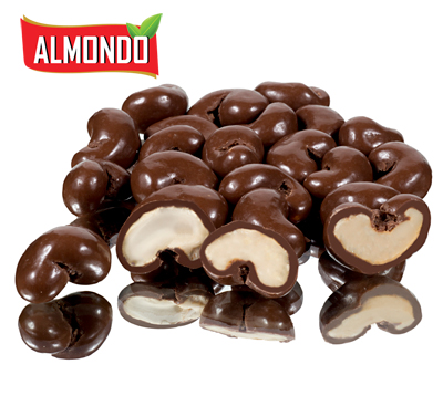 קשיו בשוקולד חלב בד"צ חלב ישראל 1 ק"ג 1/6 CHOCOSUPPORT
