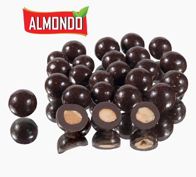 לוז בשוקולד מריר פרווה בד"צ 1 ק"ג 1/6 CHOCOSUPPORT