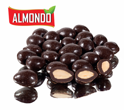 שקד בשוקולד מריר פרווה בד"צ 1 ק"ג 1/6 CHOCOSUPPORT