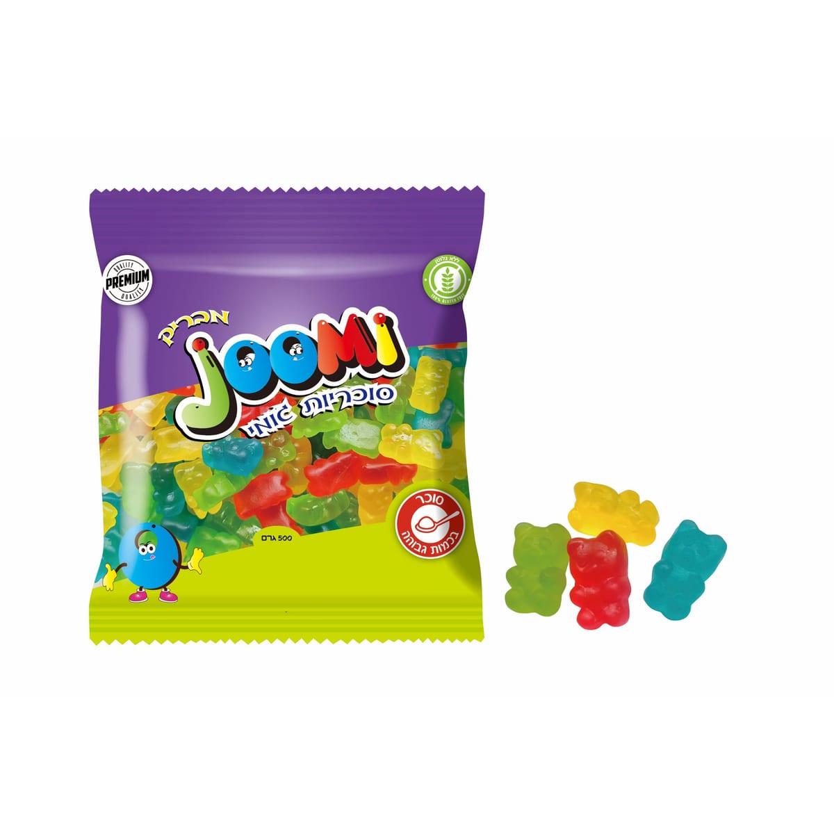גו'מי דובונים פרווה בד"צ 500 גרם 1/20