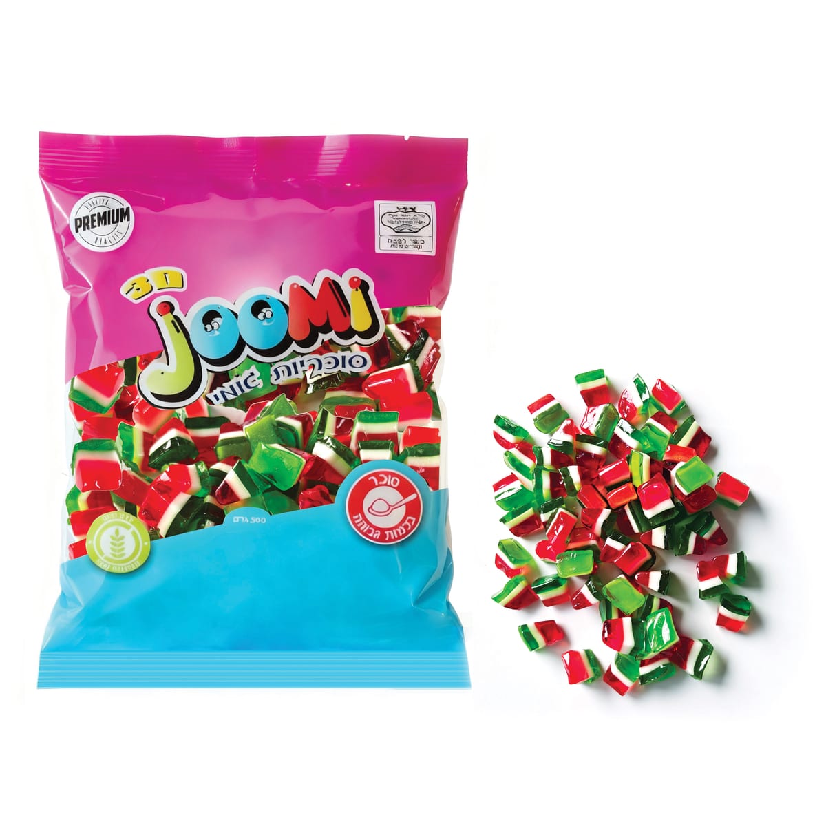 3D גו'מי אבטיח פרווה בד"צ 500 גרם 1/20