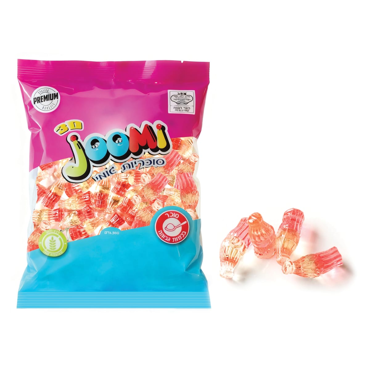 3D גו'מי בקבוק תות פרווה בד"צ 500 גרם 1/20