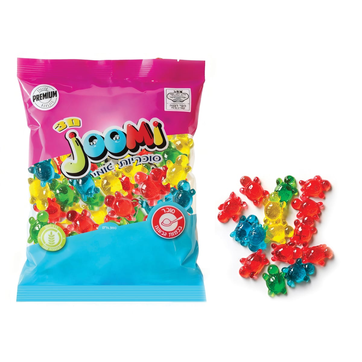 3D גו'מי צבים פרווה בד"צ 500 גרם 1/20