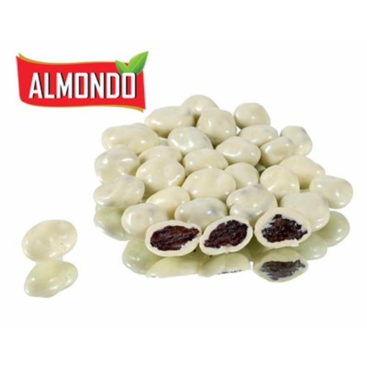 צימוק בשוקולד לבן בד"צ חלב ישראל 1 ק"ג 1/6 OLIVIERO