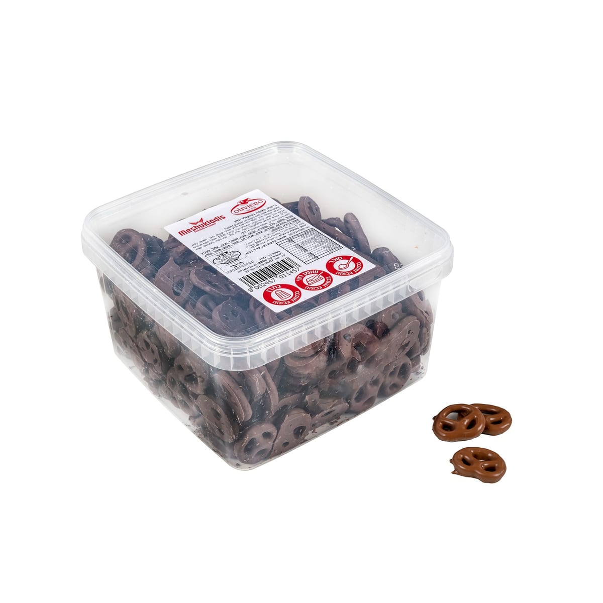 בייגלה שוקולד חלב OLIVIERO בד"צ  1/4 1KG
