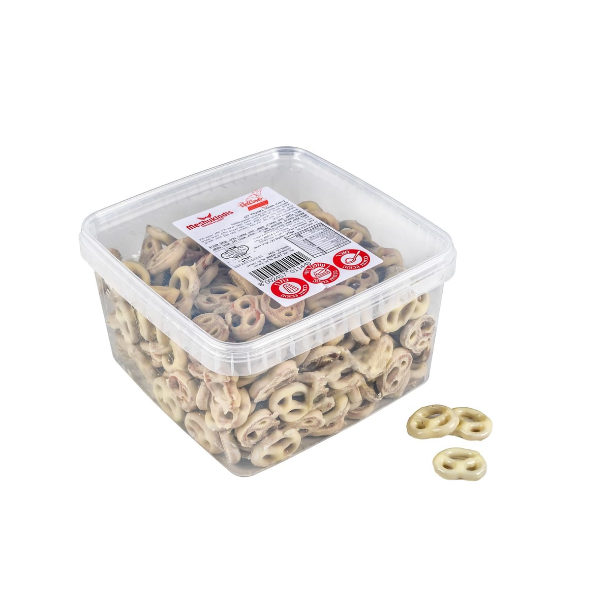 בייגלה שוקולד לבן DELCONTE בד"צ  1/4 1KG