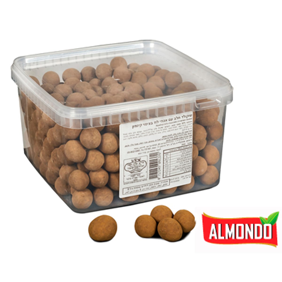 אגוזי לוז מצופים בשוקולד חלב וקינמון בד"צ  1/4 2KG