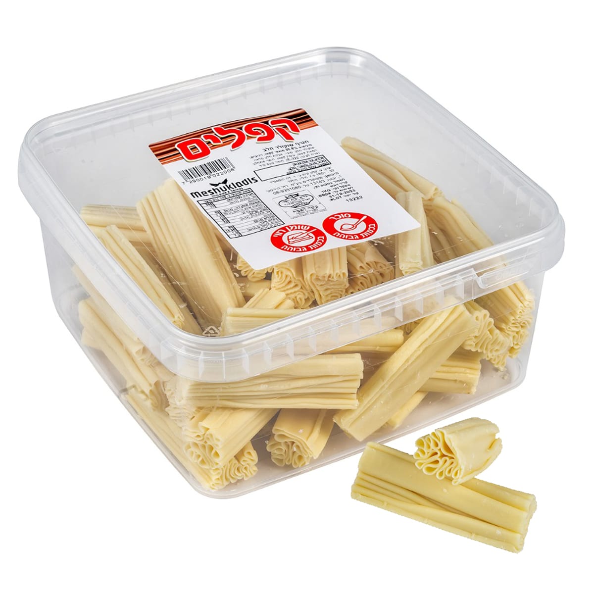 קפלים לבן M בד"צ קונטיינר 1KG