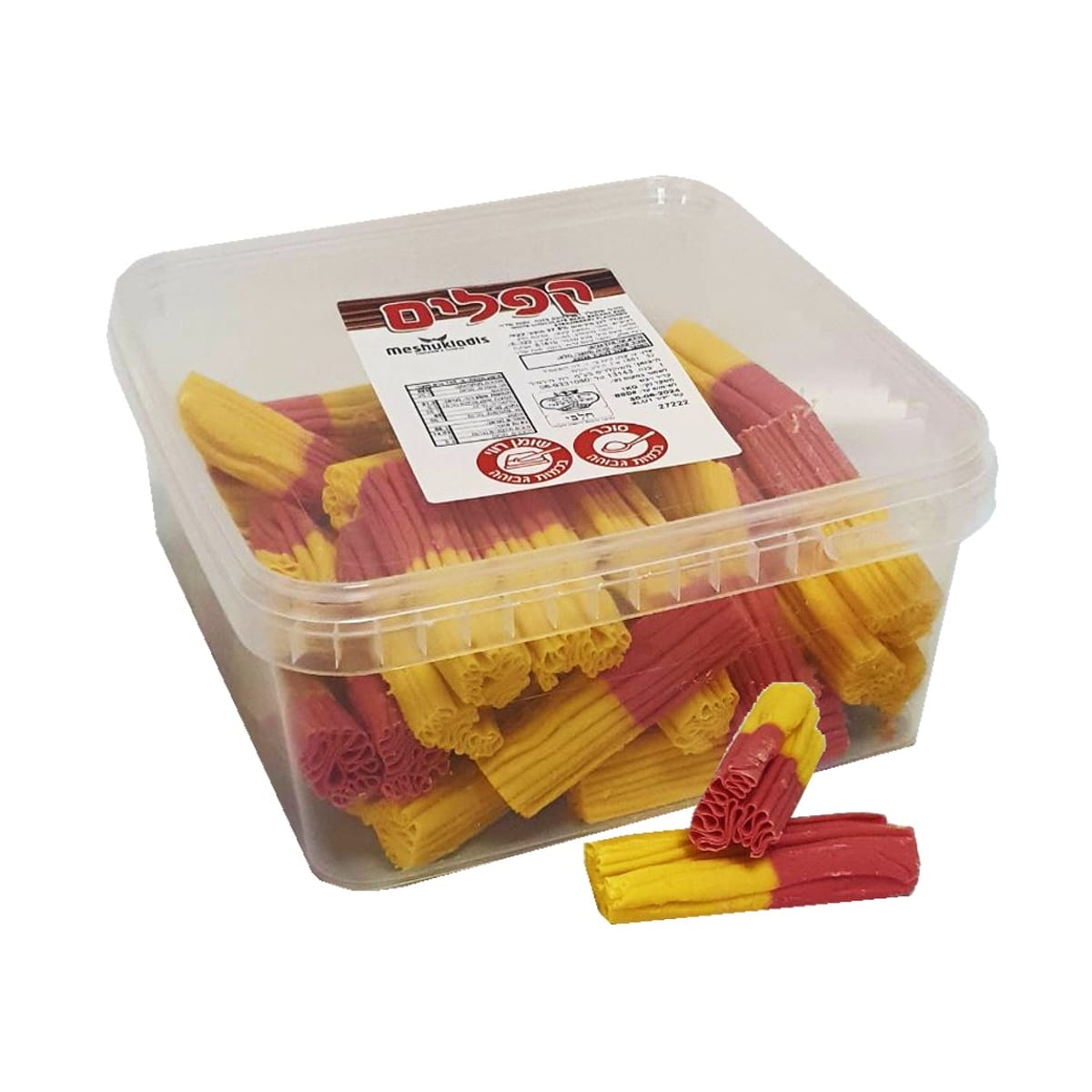 קפלים תות בננה M בד"צ קונטיינר 1KG